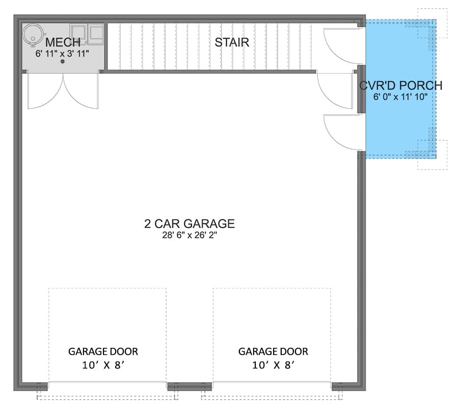 Ossipee lower level floor plan