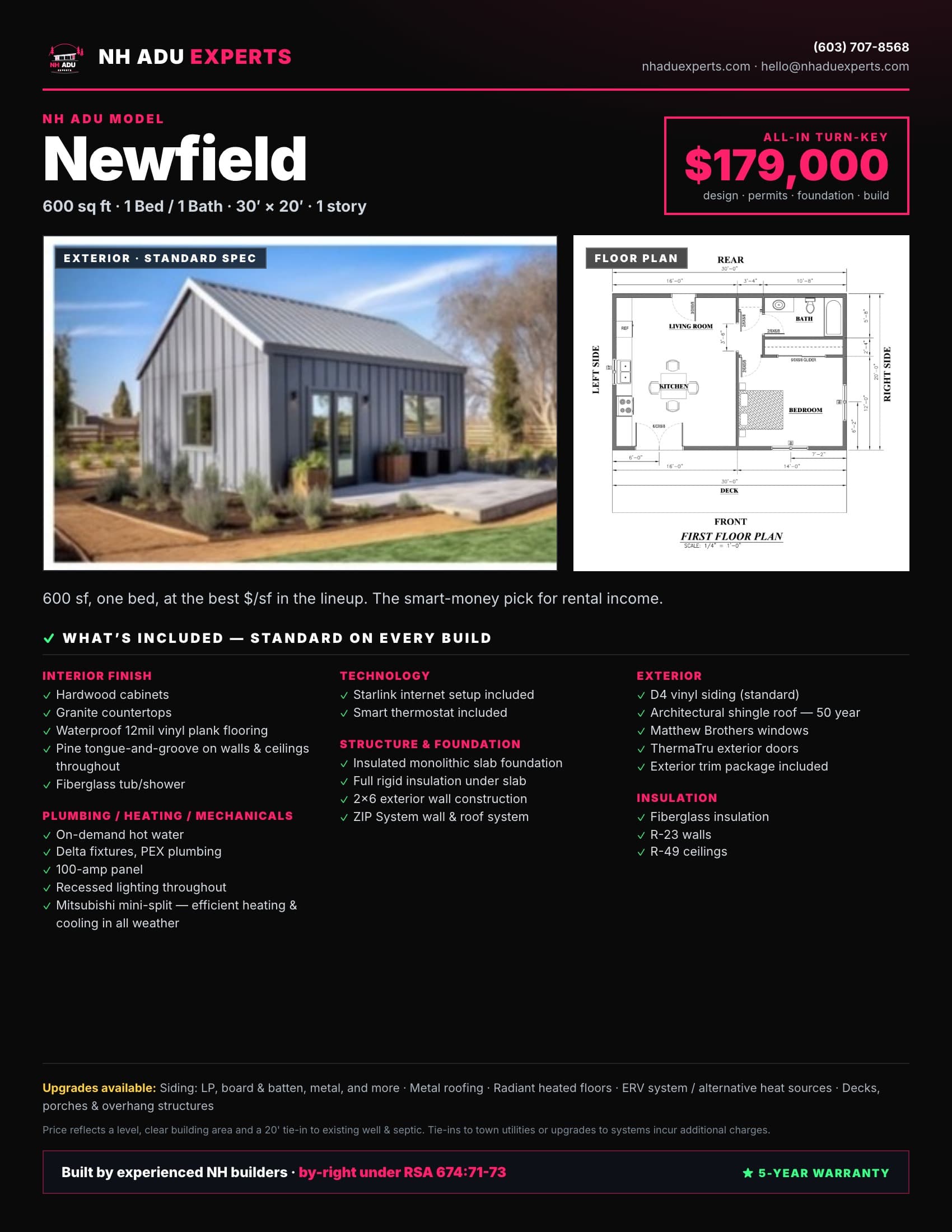 Newfield marketing flyer