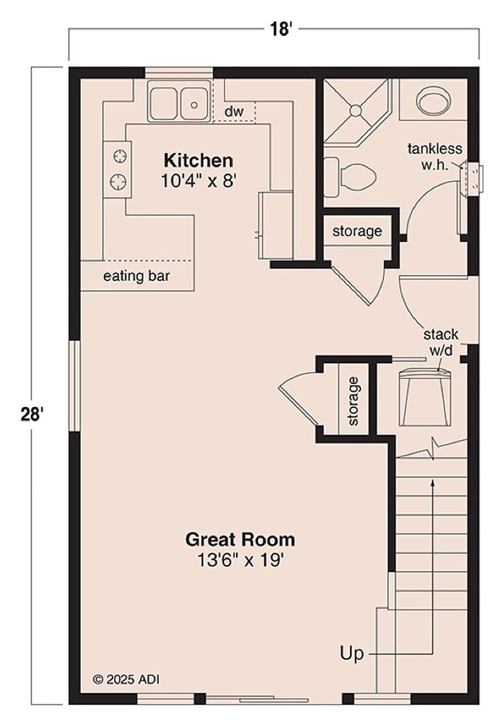 Spruce lower level floor plan