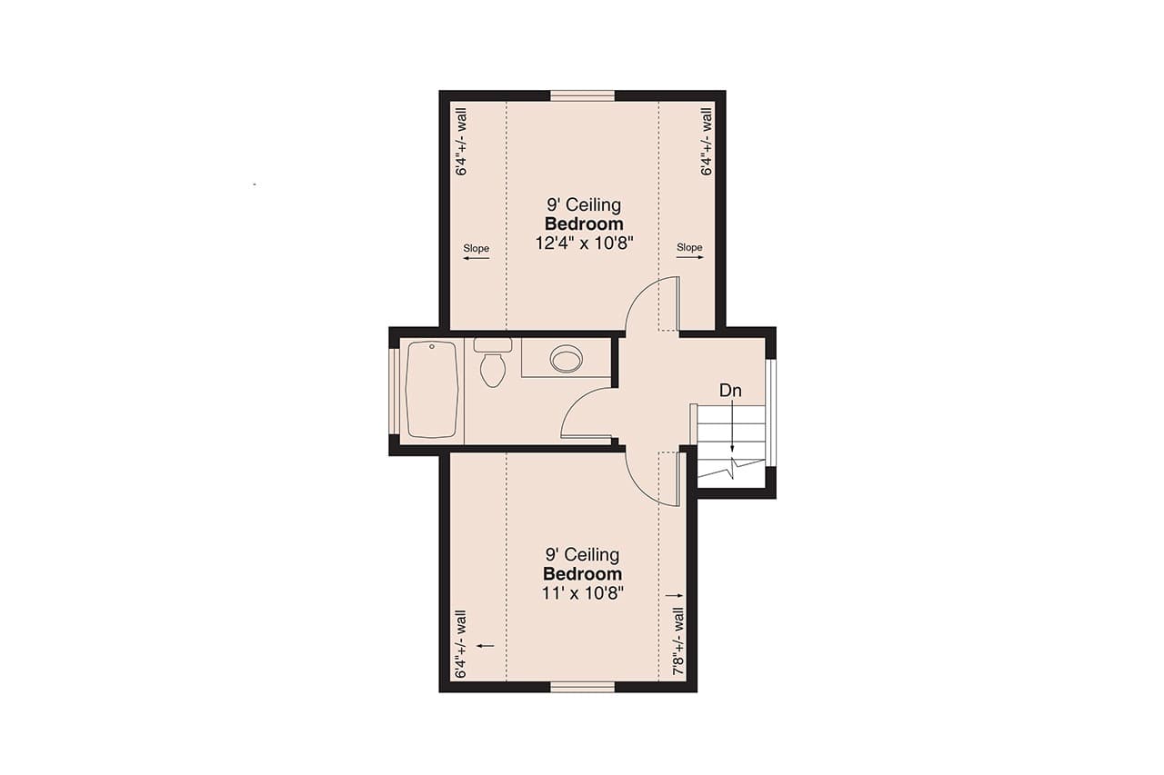 Spruce upper level floor plan