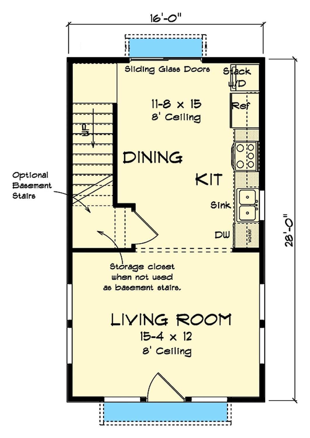 Washington lower level floor plan