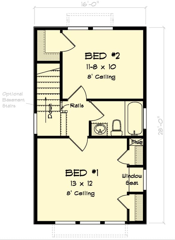 Washington upper level floor plan