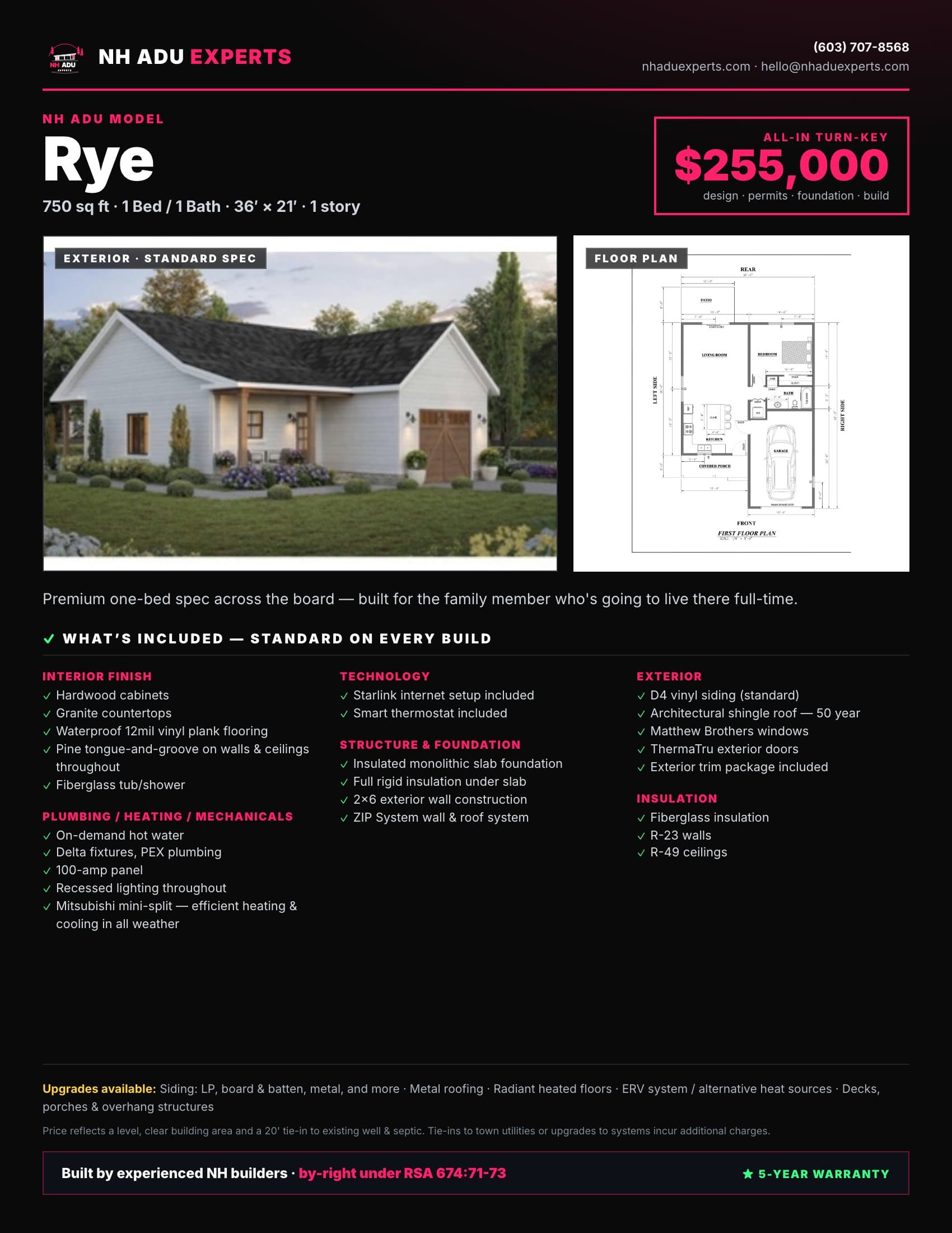 Rye marketing flyer